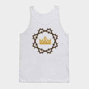 Christian illustration. Crown of the Lord framed with a crown of thorns. Tank Top